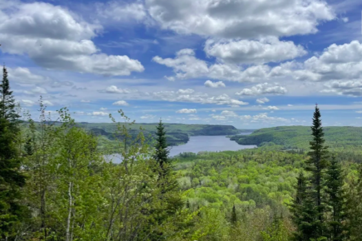 vue depuis un belvédère du Mont Lac-des-cygnes